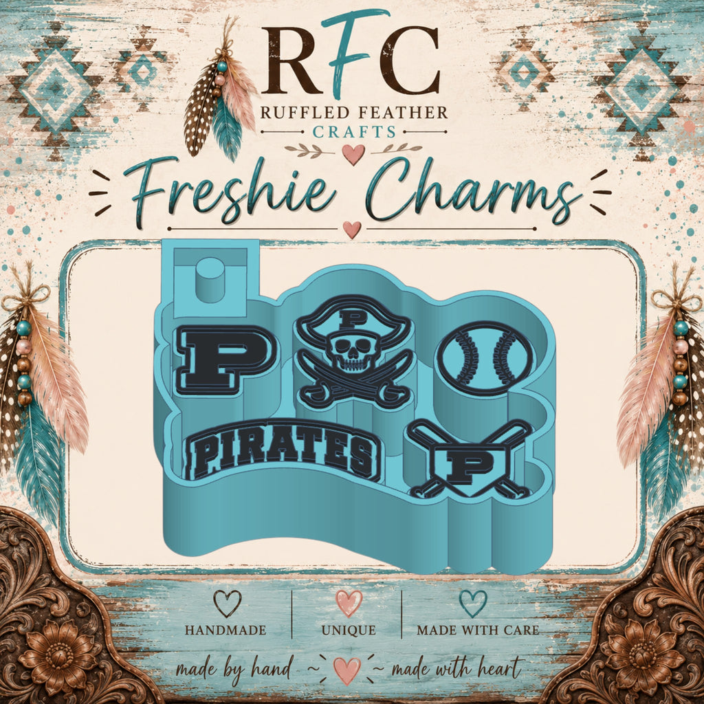 Pirates Baseball Freshie Charm Mold