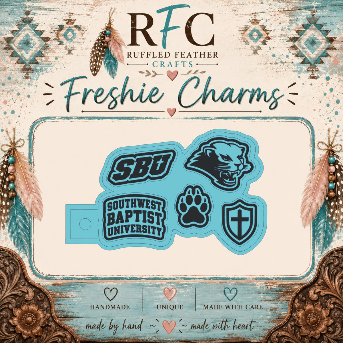 Southwest Baptist University Bearcats Freshie Charm Set