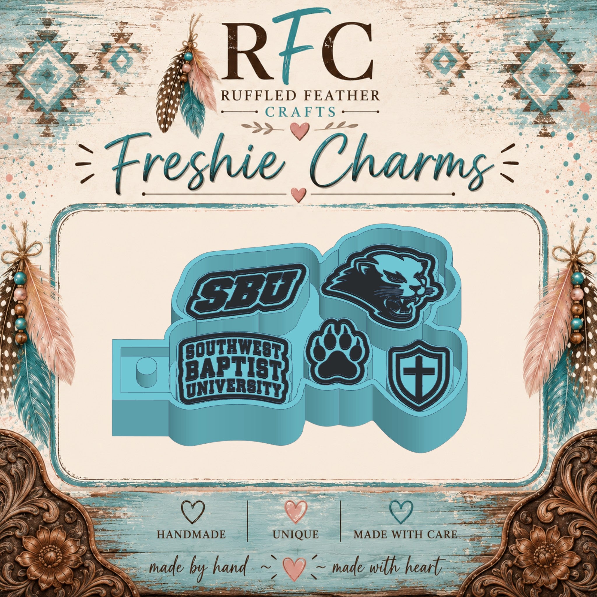 Southwest Baptist University Bearcats Freshie Charm Mold
