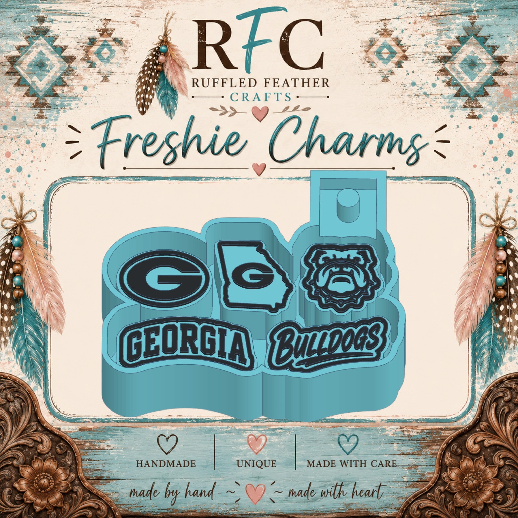 Georgia Bulldogs Freshie Charm Mold