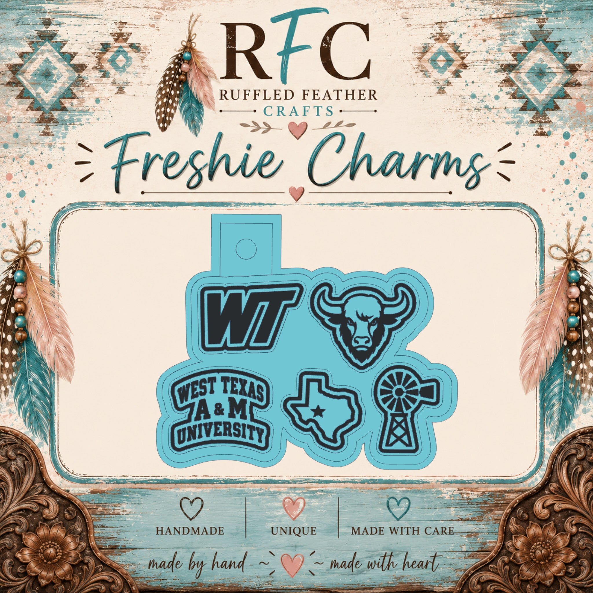 West Texas A&M University Freshie Charm Set