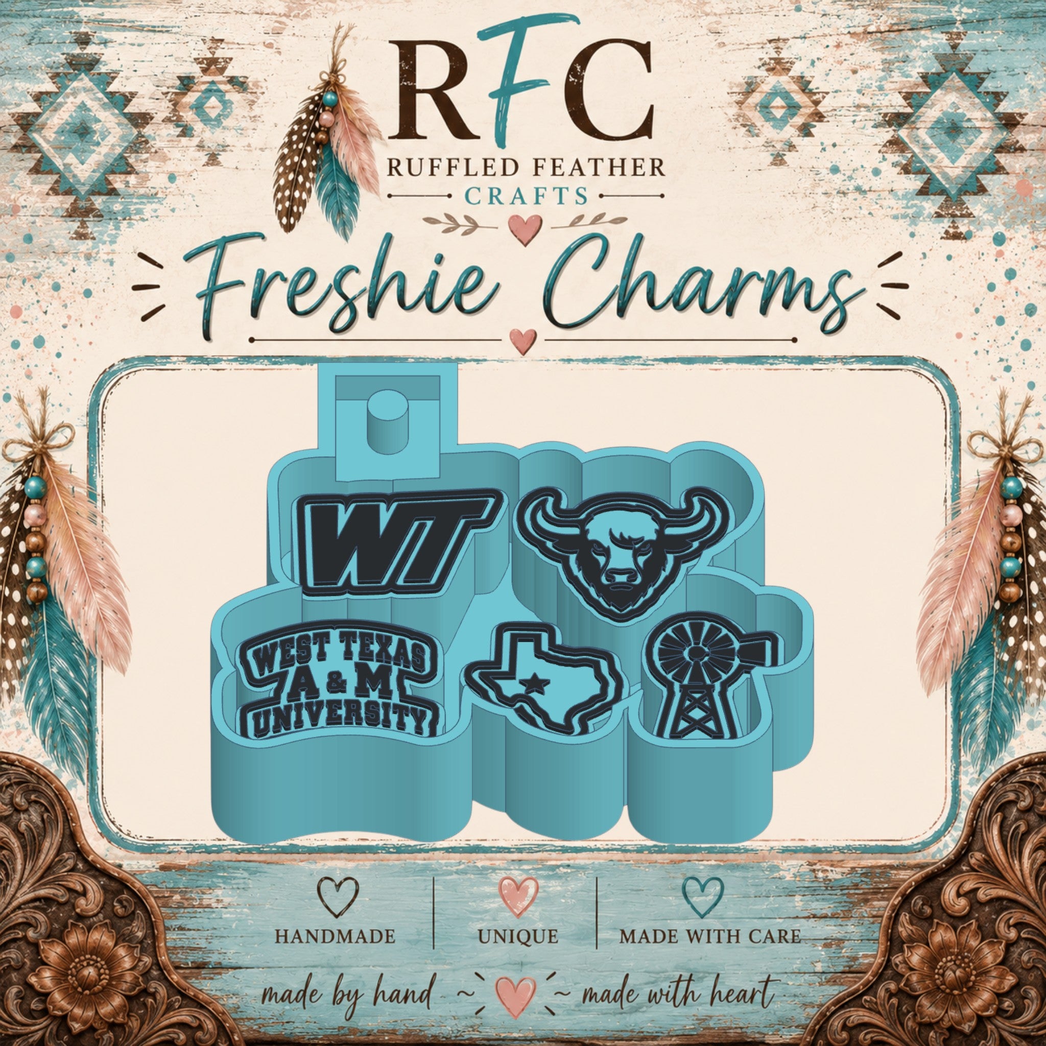 West Texas A&M University Freshie Charm Mold