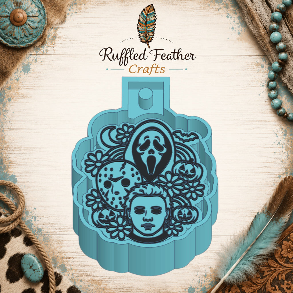 Horror Icons Floral Freshie Mold