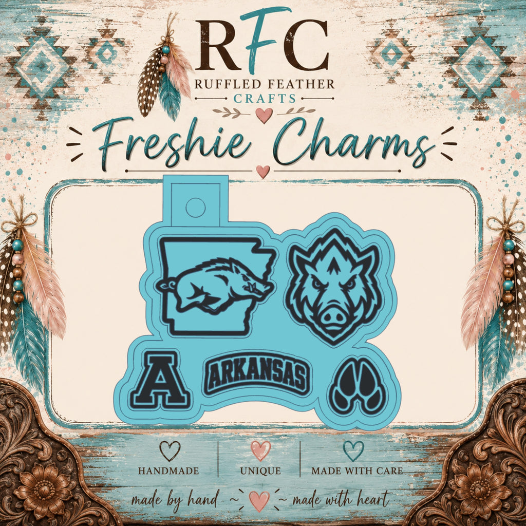 Arkansas Razorbacks Freshie Charm Mold
