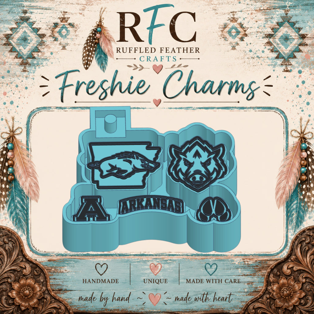 Arkansas Razorbacks Freshie Charm Mold