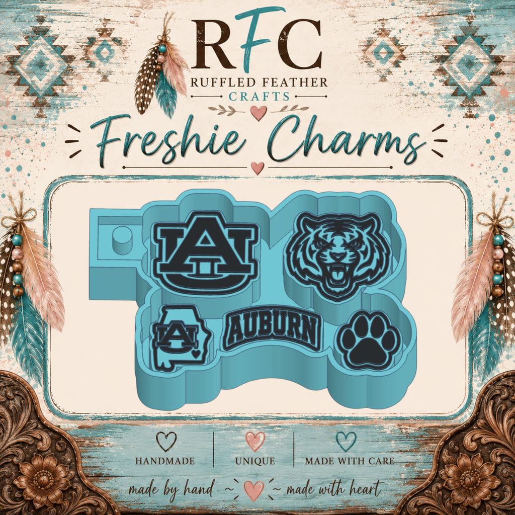 Auburn Tigers Freshie Charm Mold