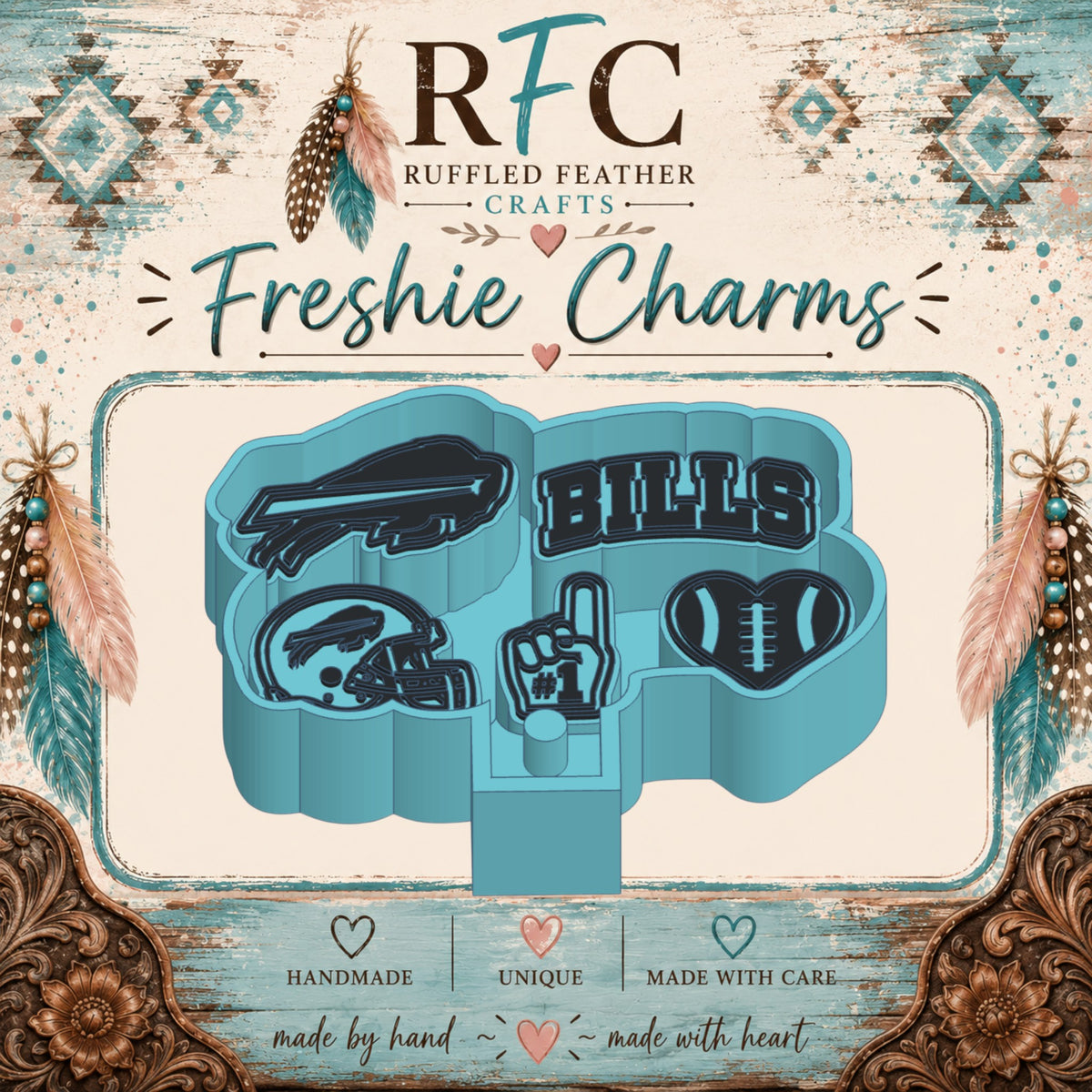 Buffalo Bills Freshie Charm Mold