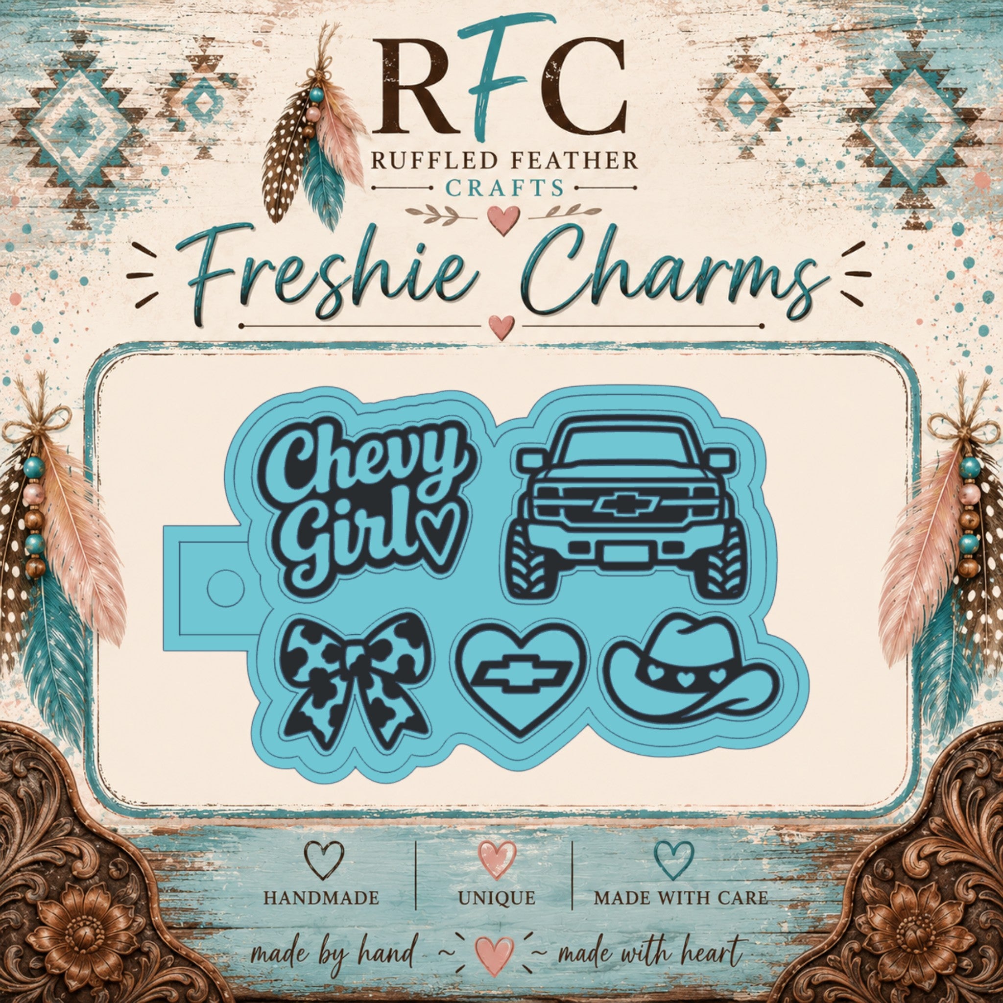 Chevy Girl Freshie Charm Mold
