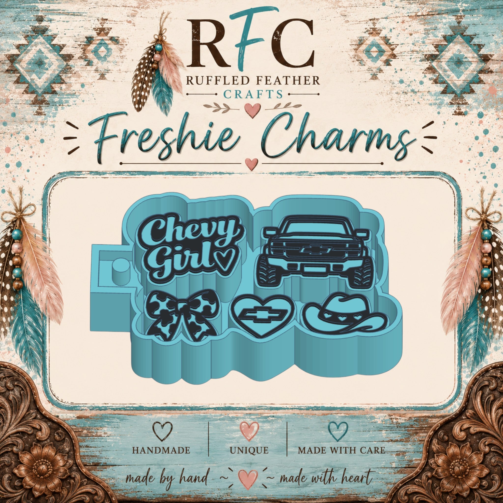 Chevy Girl Freshie Charm Mold