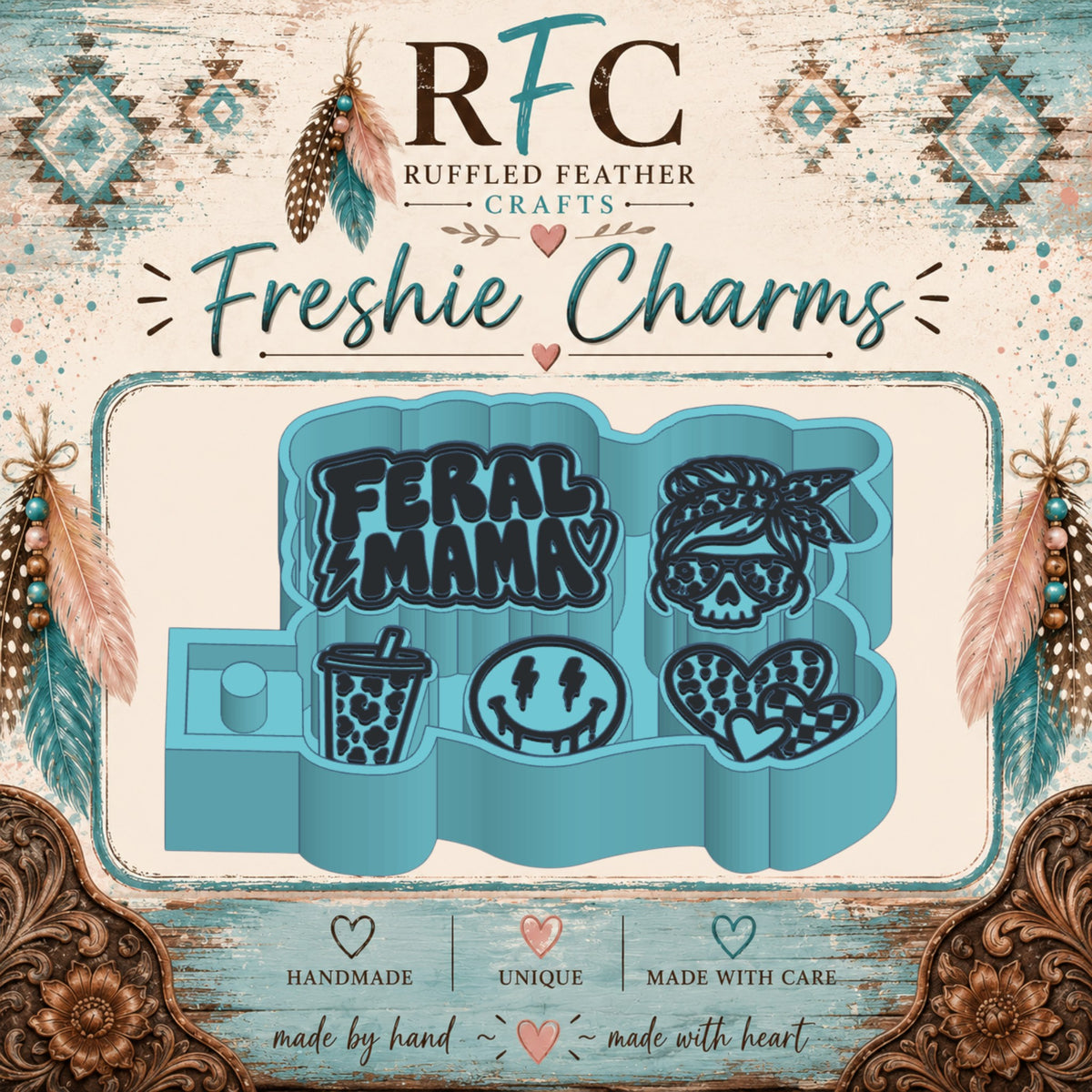 Feral Mama Freshie Charm Mold