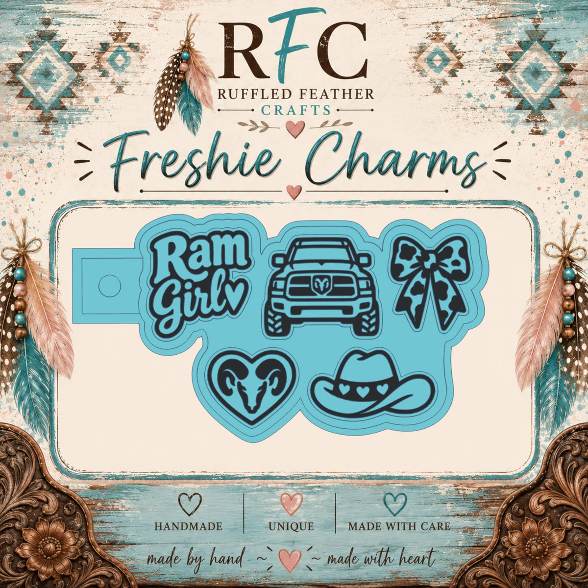 Ram Girl Freshie Charm Mold
