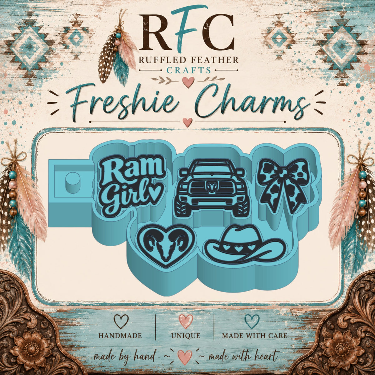 Ram Girl Freshie Charm Mold