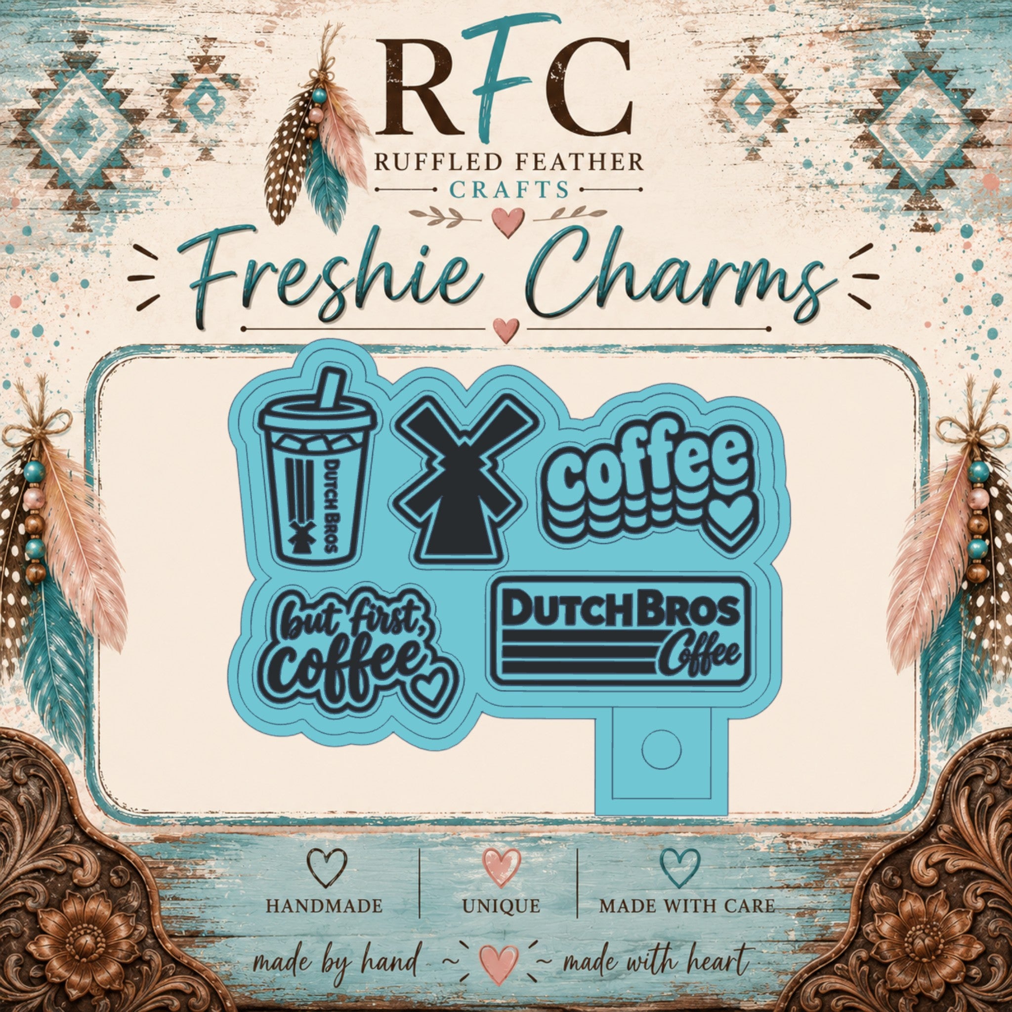 Dutch Bros Coffee Freshie Charm Mold