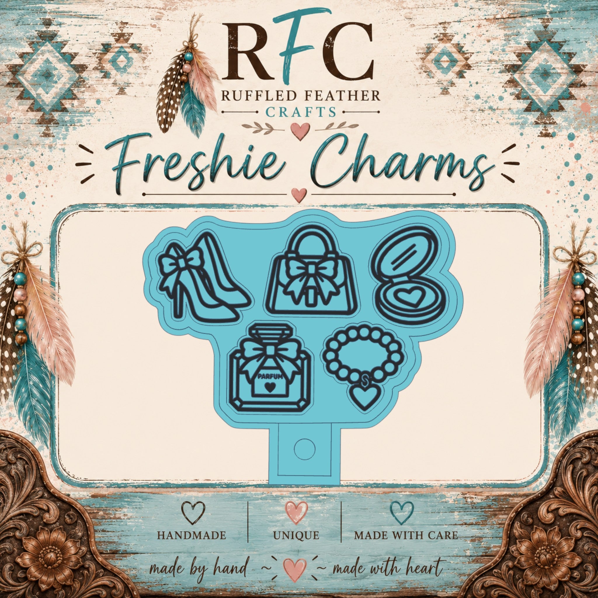Boujee Girly Freshie Charm Mold