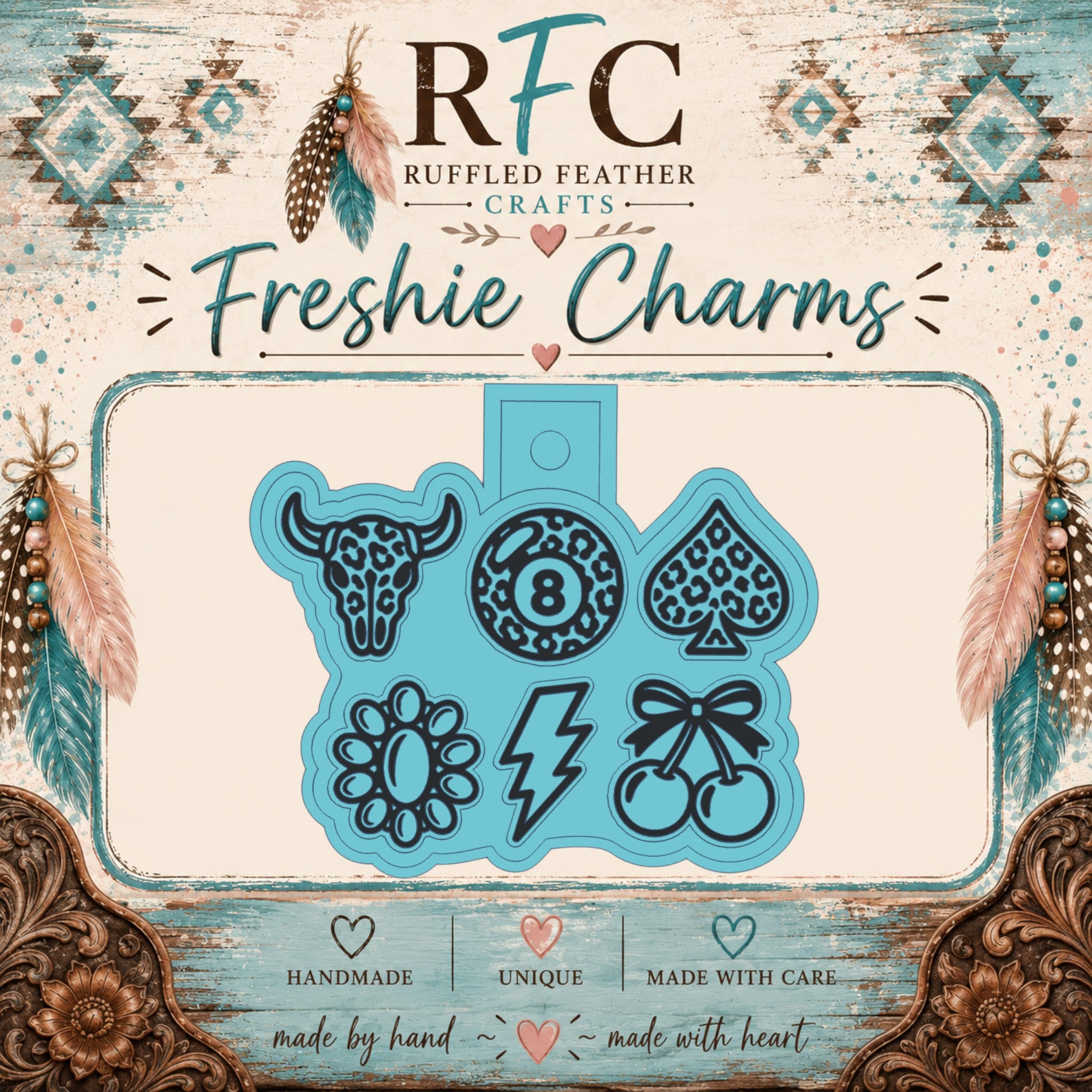 Western Leopard Freshie Charms