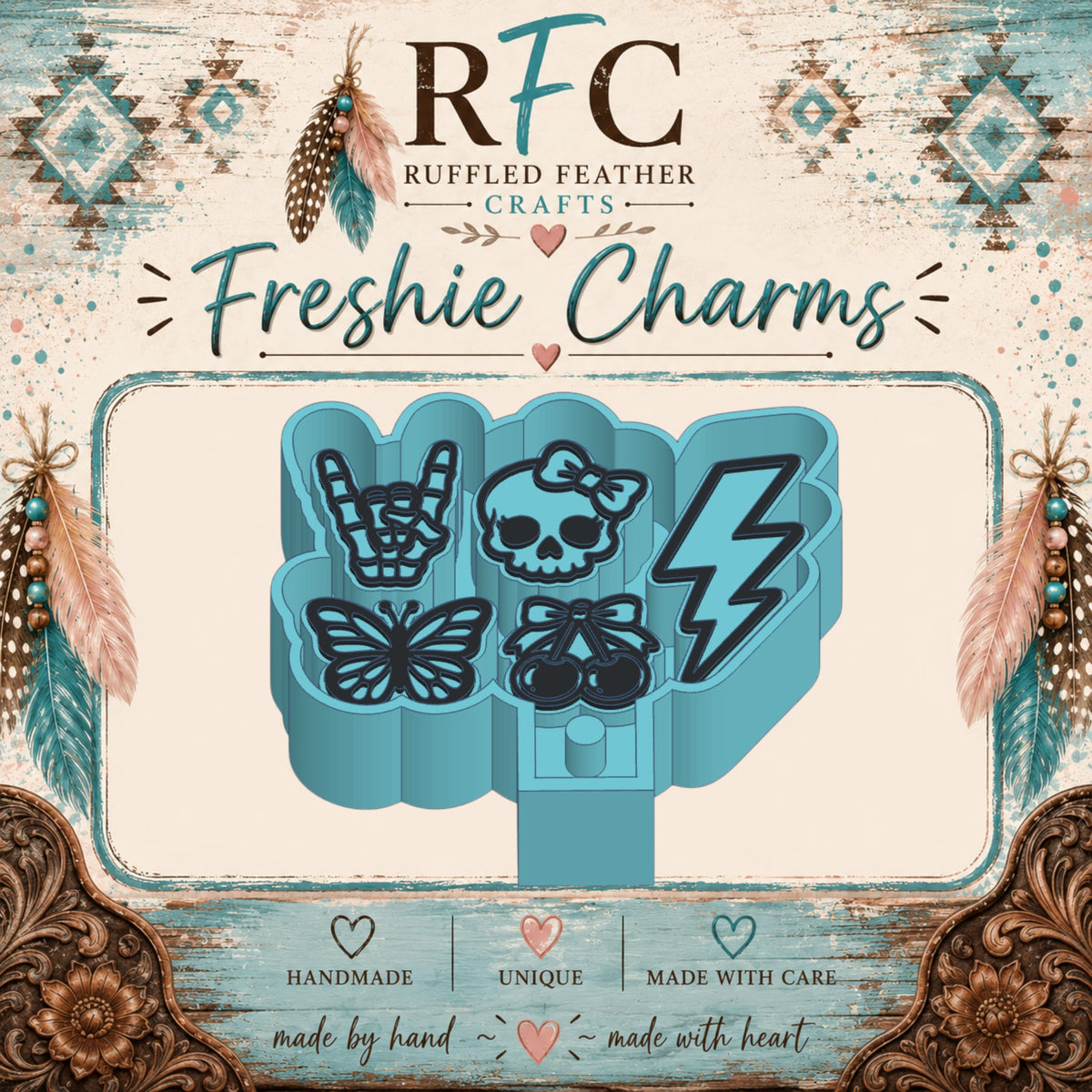 Rockabilly Girly Freshie Charm Mold