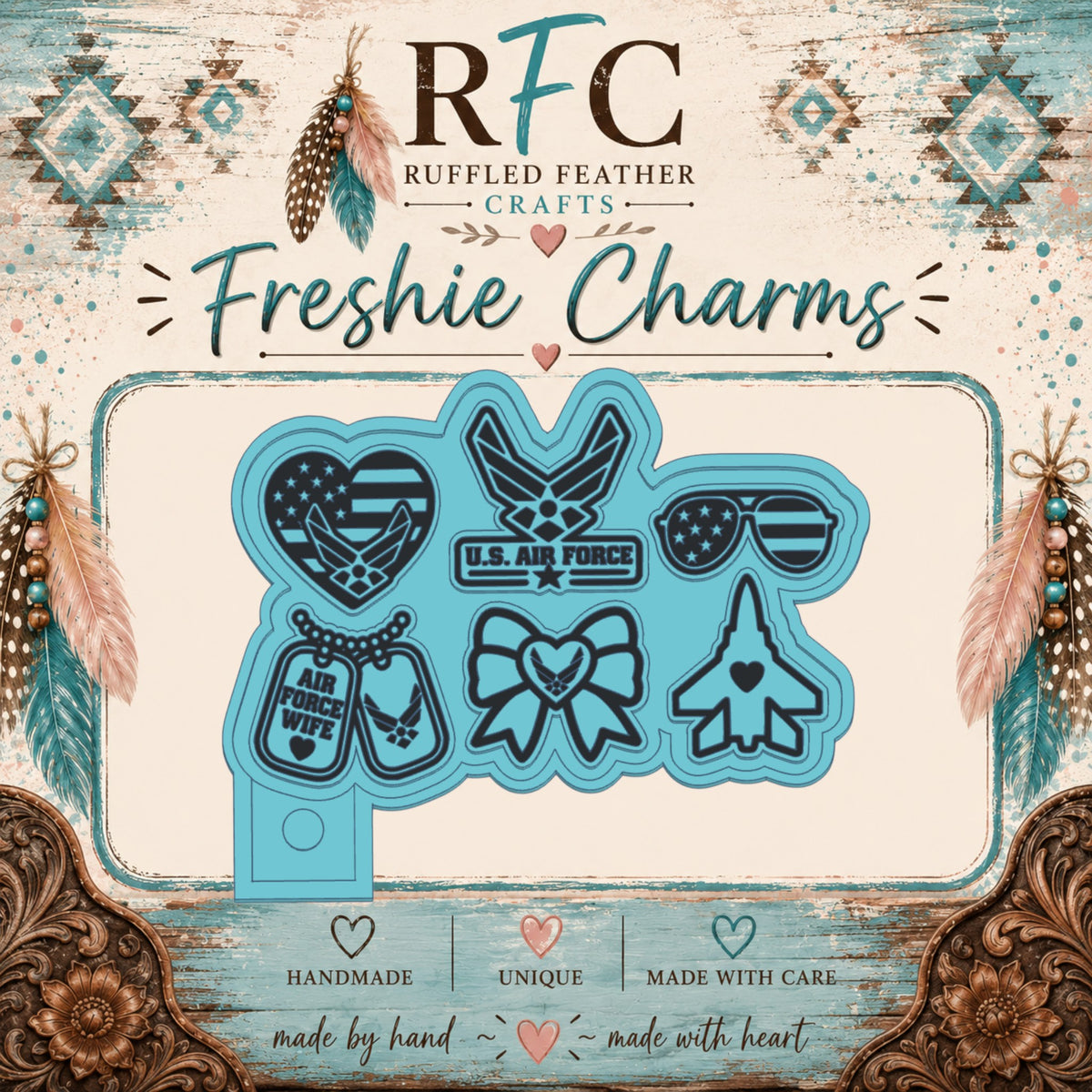 Air Force Wife | Silicone Freshie Charm Mold