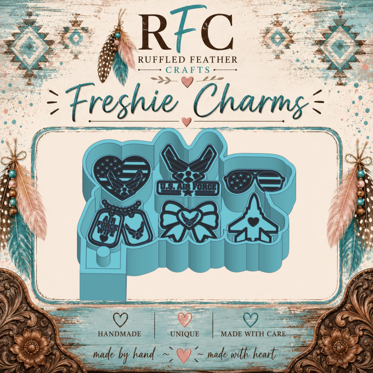 Air Force Wife | Silicone Freshie Charm Mold