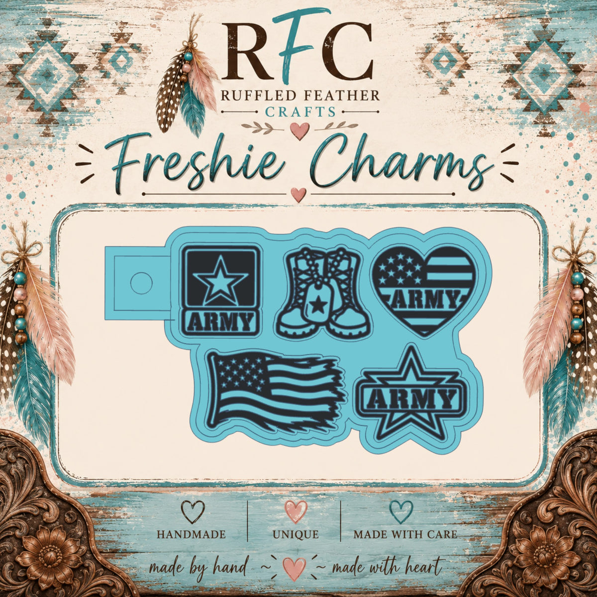 Army | Silicone Freshie Charm Mold