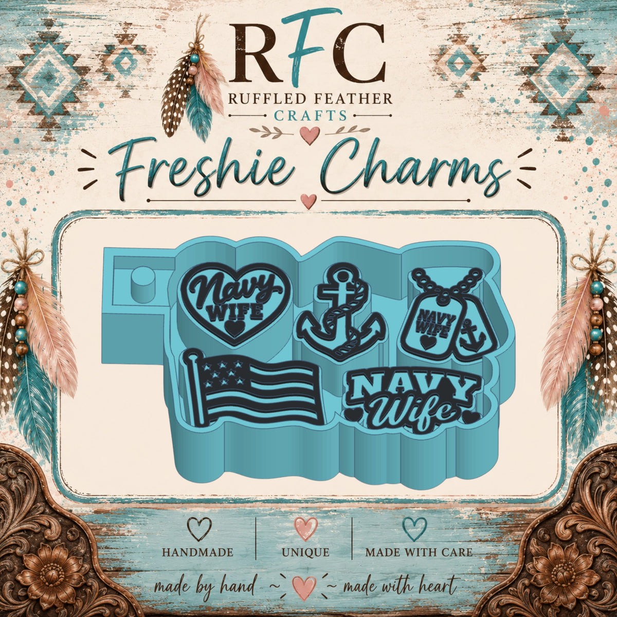 Navy Wife | Silicone Freshie Charm Mold