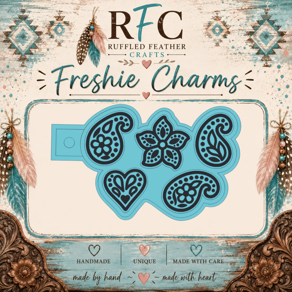 Paisley | Silicone Freshie Charm Mold