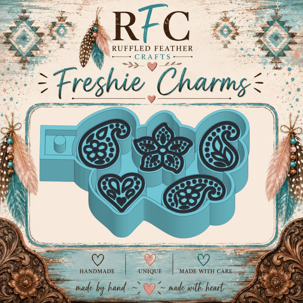 Paisley | Silicone Freshie Charm Mold