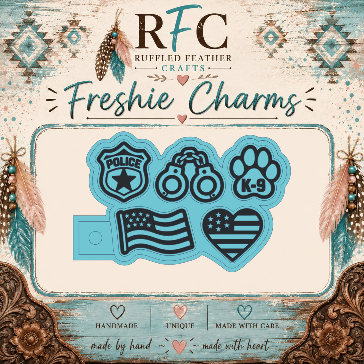 Police | Silicone Freshie Charm Mold
