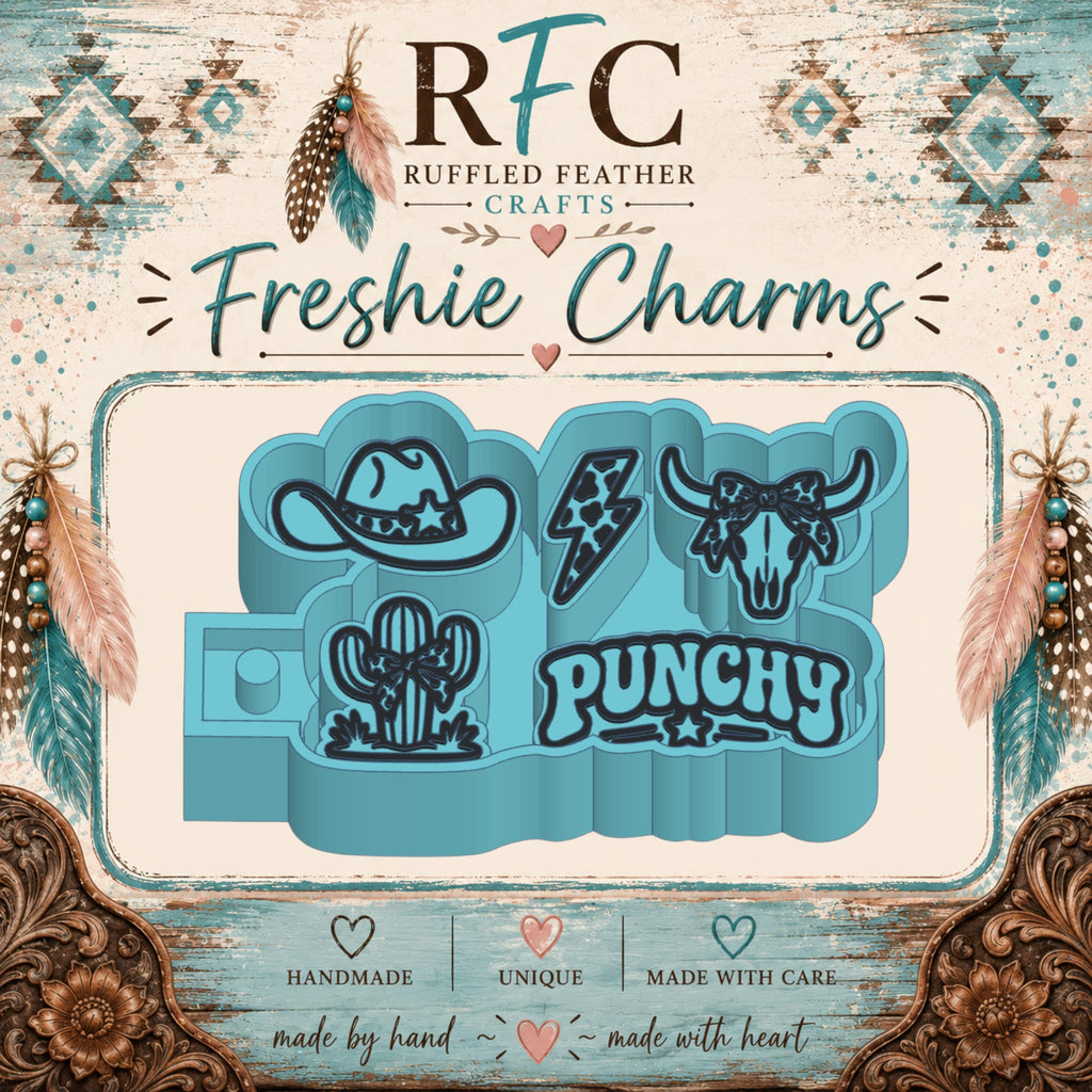 Punchy Western | Silicone Freshie Charm Mold