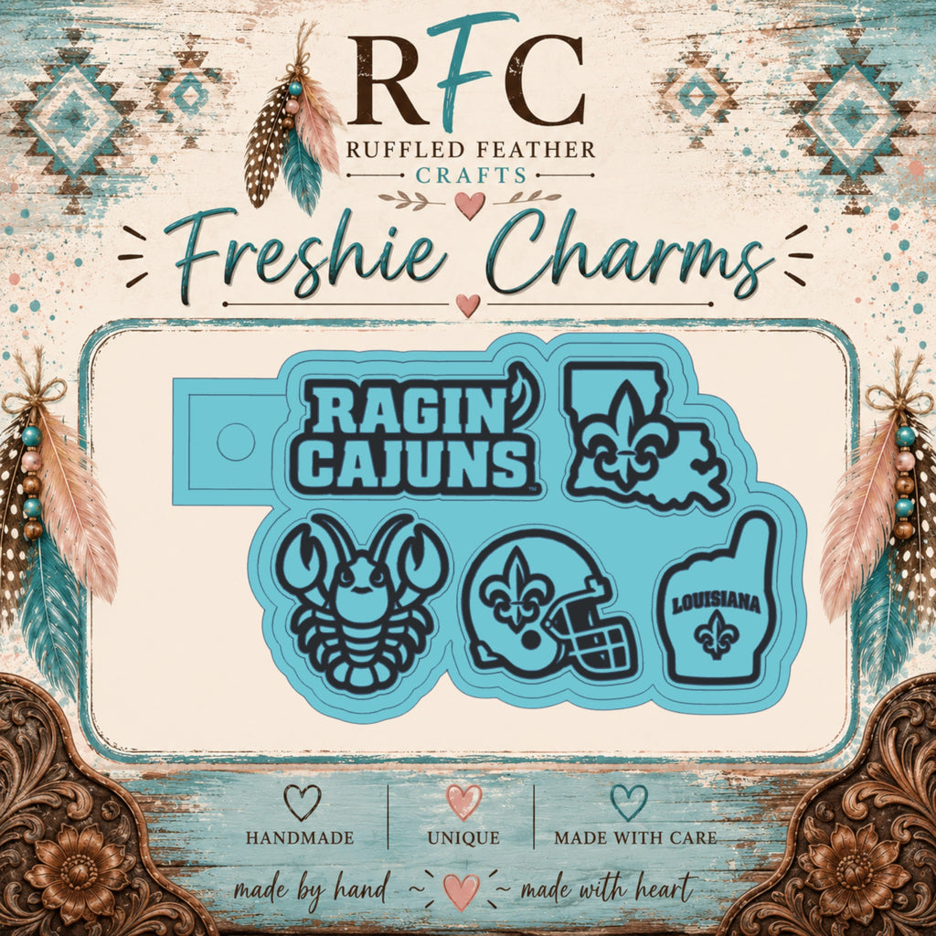 Louisiana Ragin' Cajuns | Silicone Freshie Charm Mold