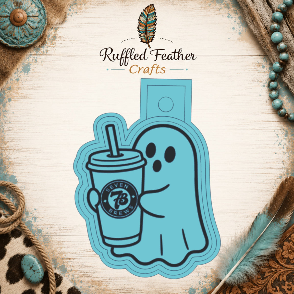 7 Brew Ghost | Silicone Freshie Mold