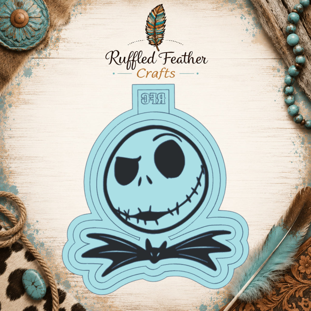 Jack Skellington Head | Silicone Freshie Mold