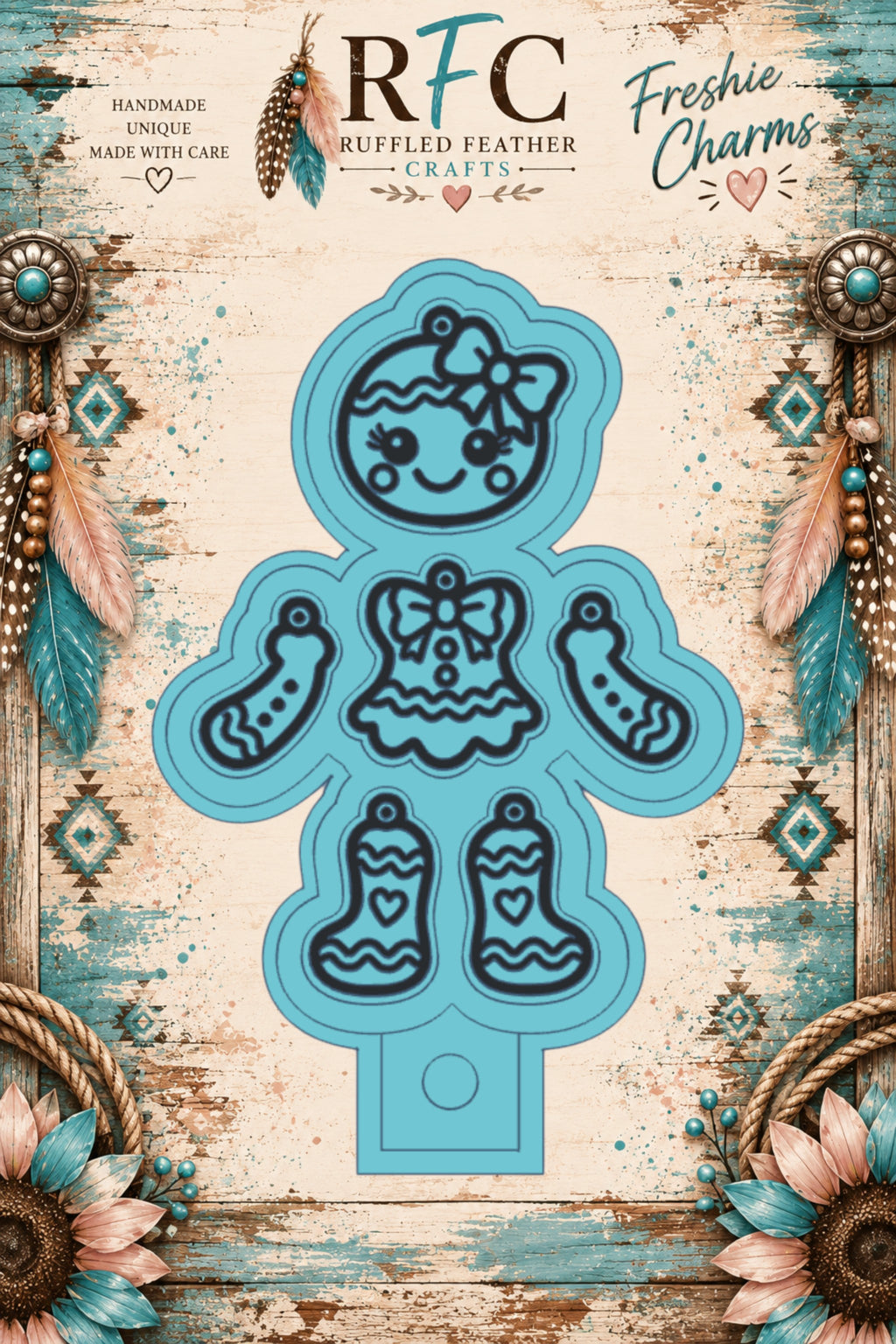 Gingerbread Girl | Articulated Finished & Scented Freshie