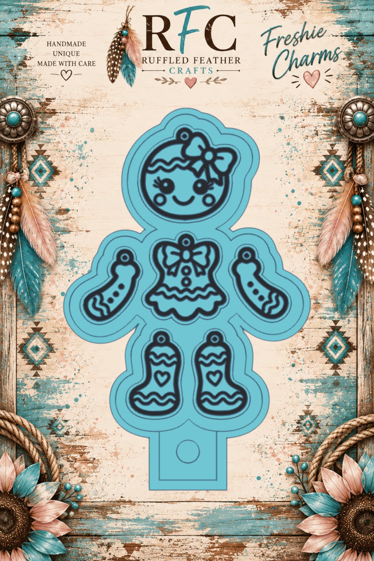Gingerbread Girl | Articulated Finished & Scented Freshie