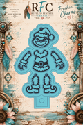 Christmas Grump | Articulated Silicone Freshie Charm Mold