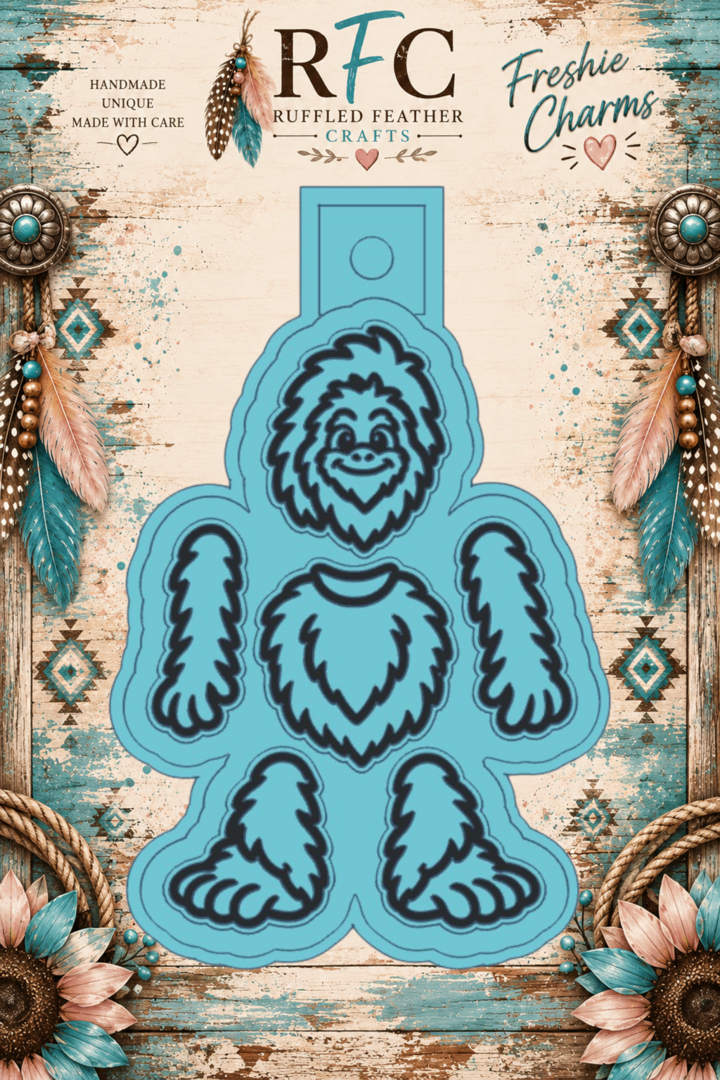 Bigfoot | Articulated Silicone Freshie Charm Mold