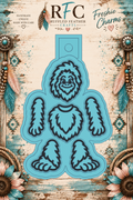 Bigfoot | Articulated Silicone Freshie Charm Mold