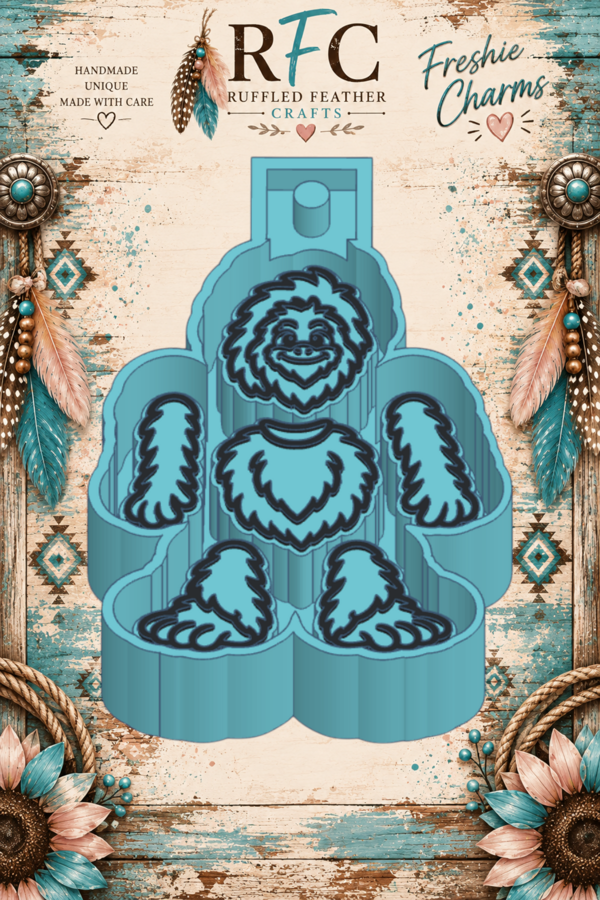 Bigfoot | Articulated Silicone Freshie Charm Mold
