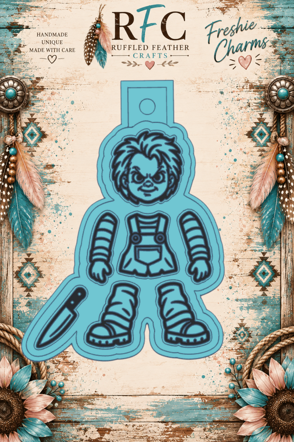 Chucky Inspired | Articulated Silicone Freshie Charm Mold