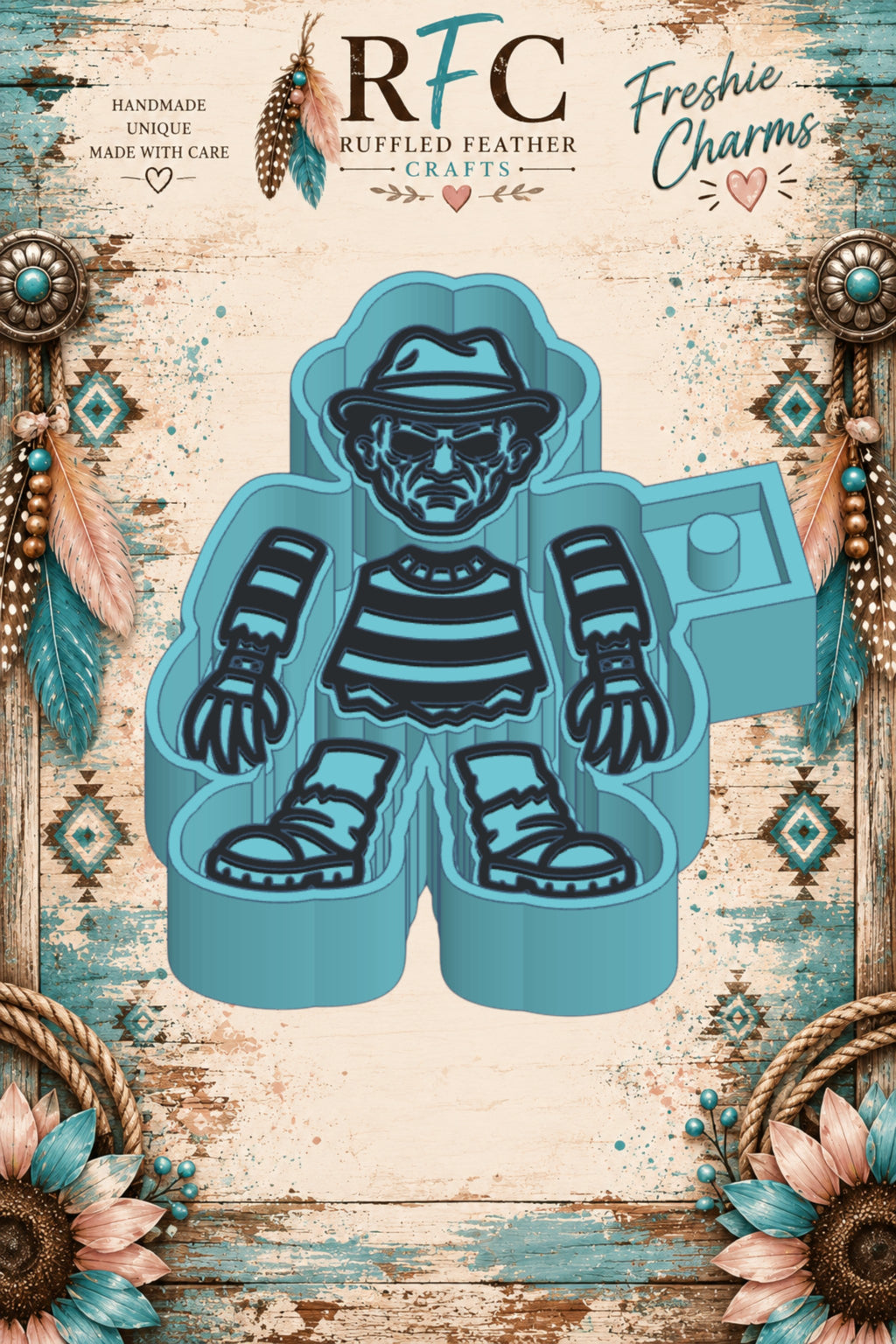 Freddy Inspired | Articulated Silicone Freshie Charm Mold