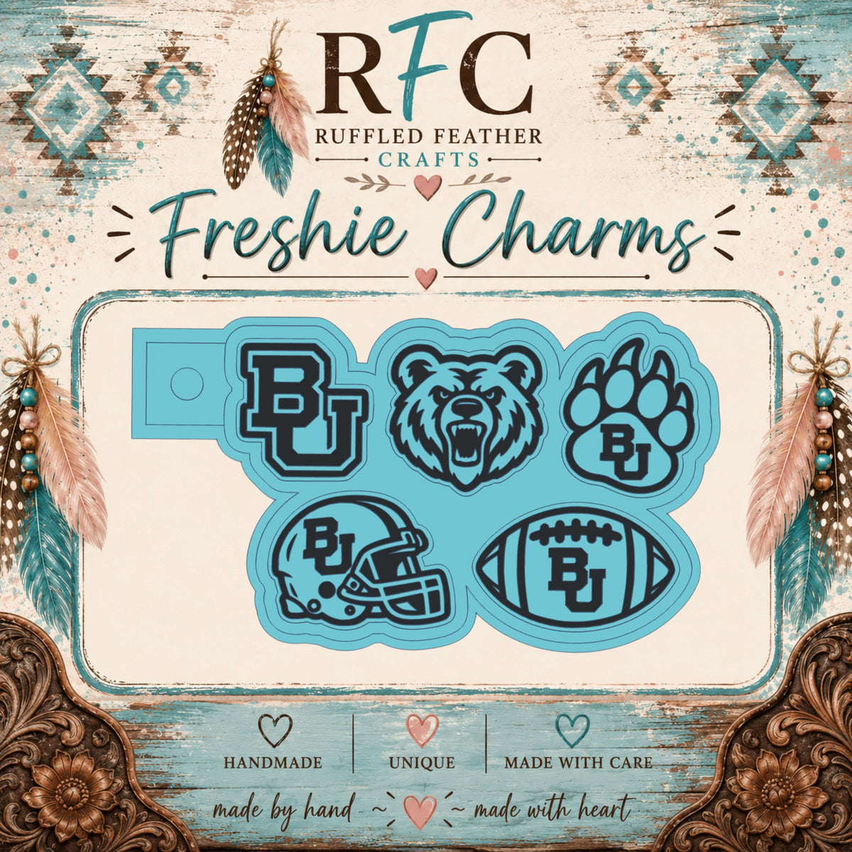 Baylor Bears | Silicone Freshie Charm Mold