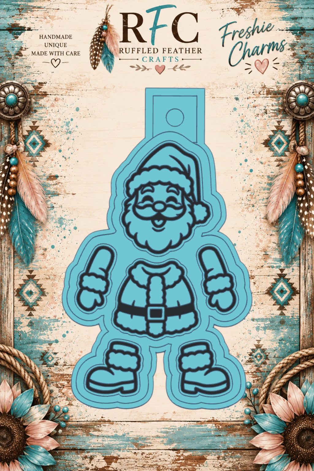 Santa Claus | Finished & Scented Freshie Charm Set