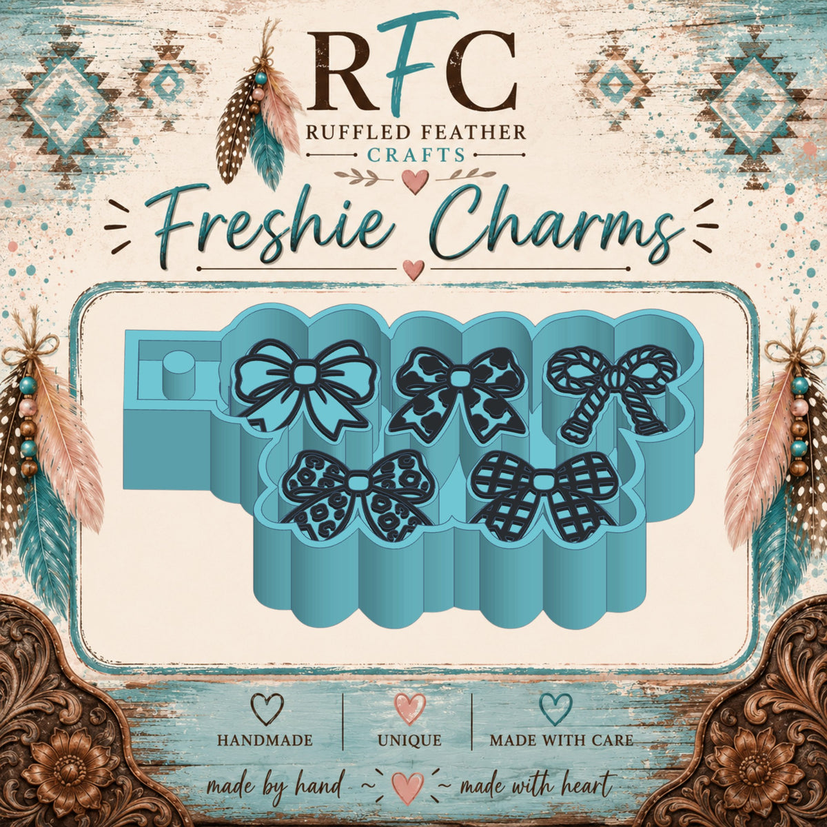 Bow Collection | Silicone Freshie Charm Mold