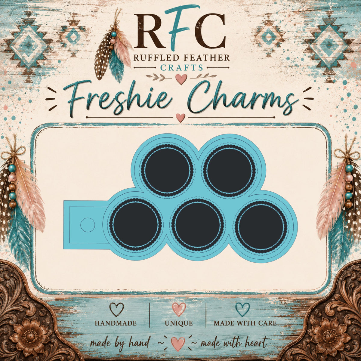 Round Frame Cardstock | Silicone Cardstock Freshie Charm Mold