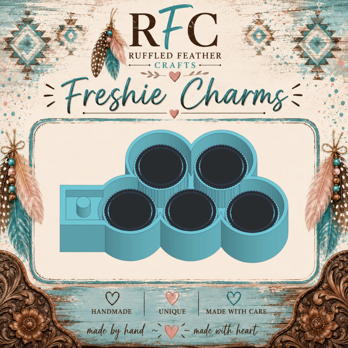 Round Frame Cardstock | Silicone Cardstock Freshie Charm Mold