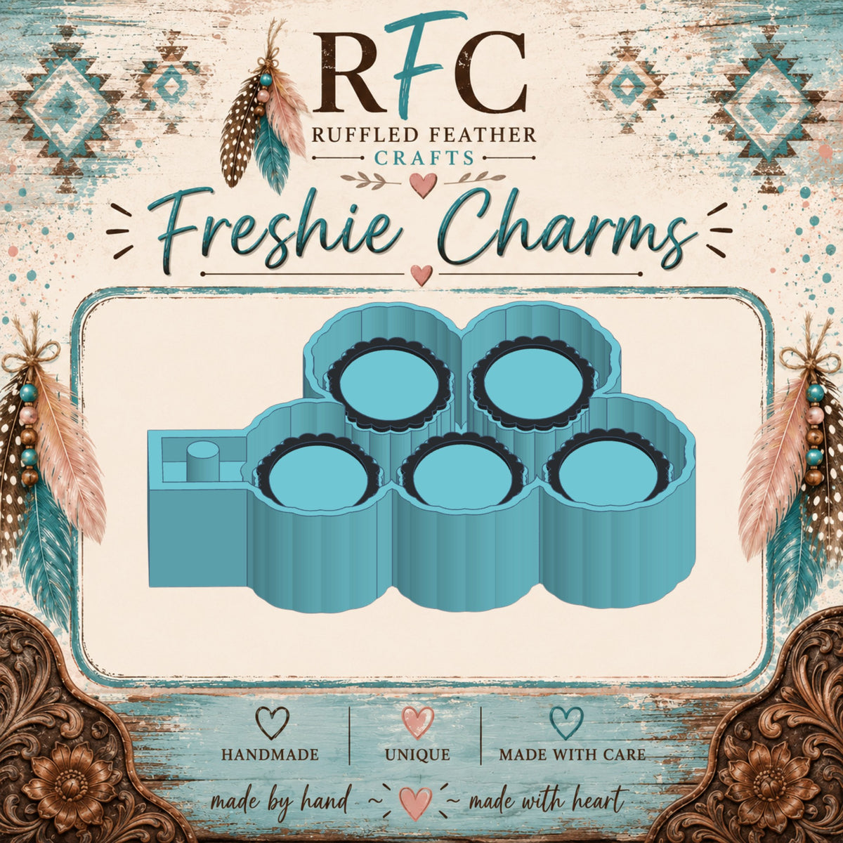 Oval Frame Cardstock | Silicone Cardstock Freshie Charm Mold