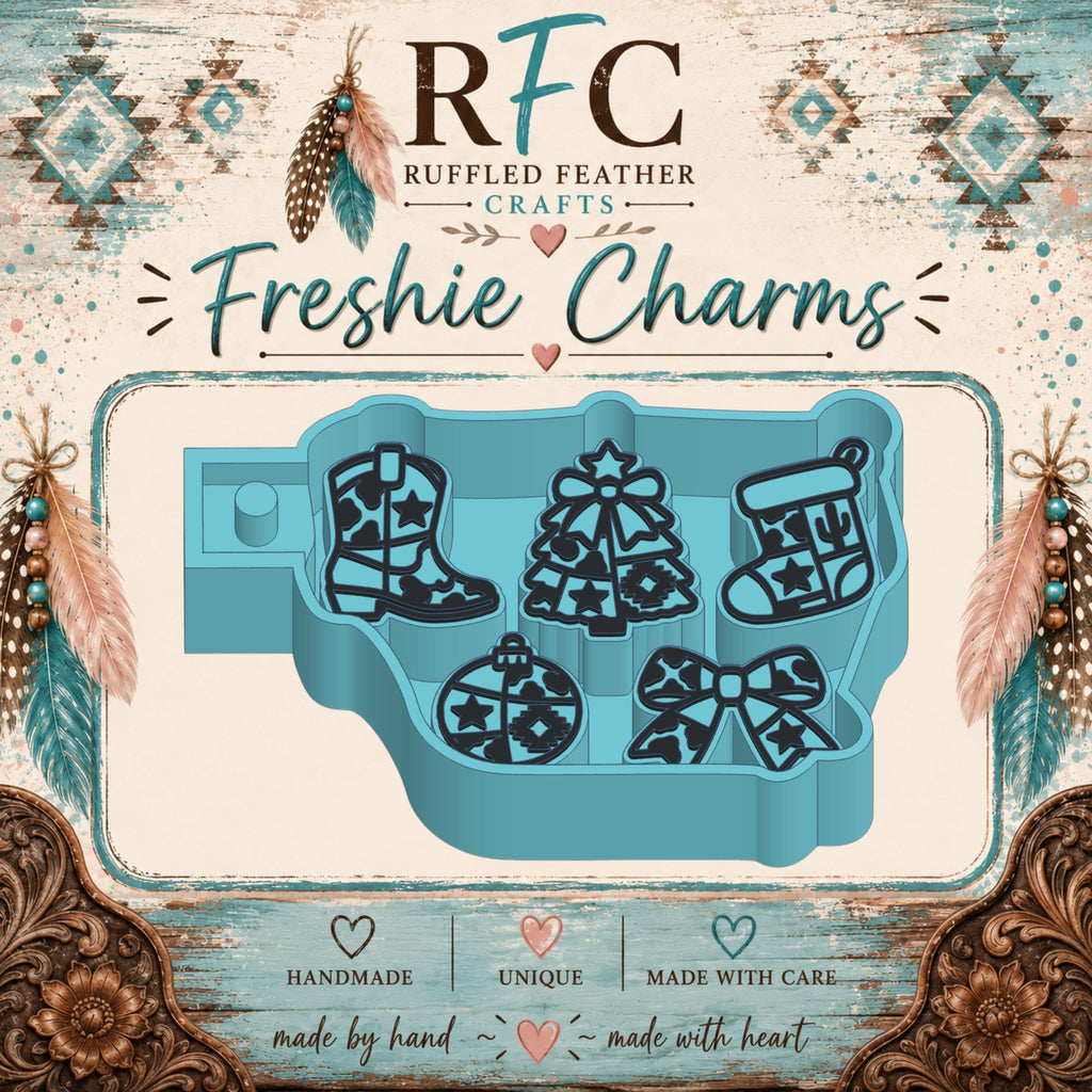 Western Christmas | Silicone Freshie Charm Mold