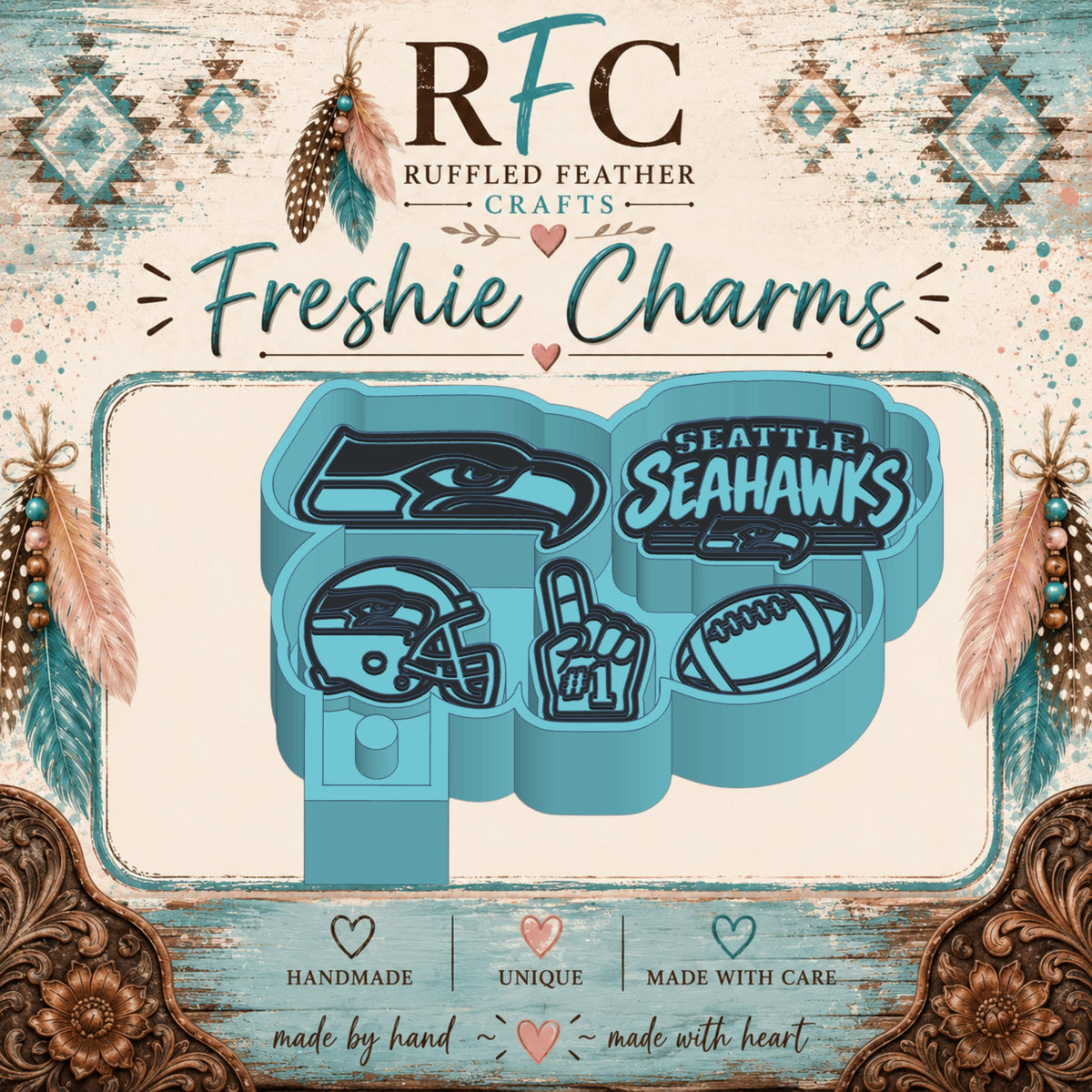 Seattle Seahawks | Silicone Freshie Charm Mold