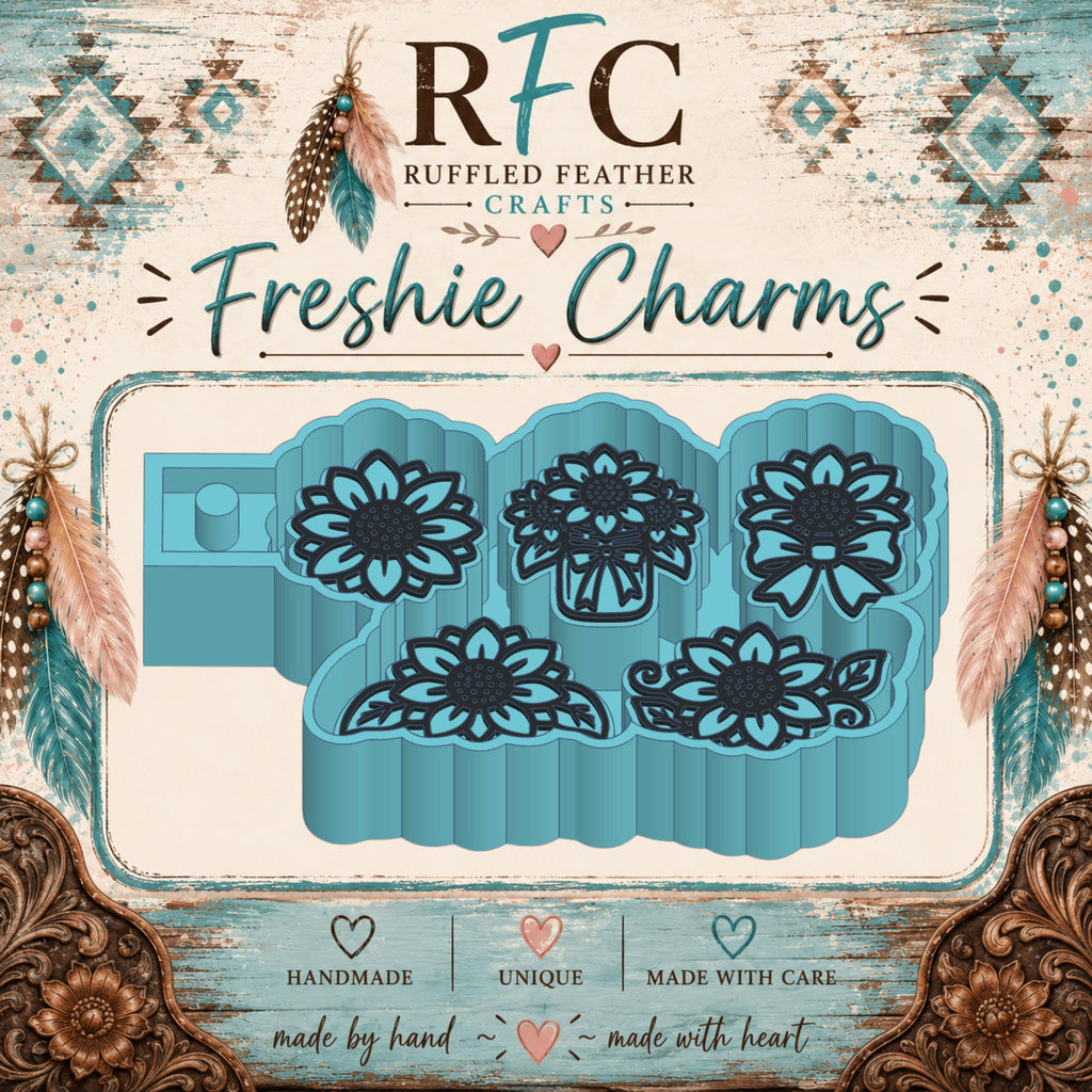 Sunflowers | Silicone Freshie Charm Mold