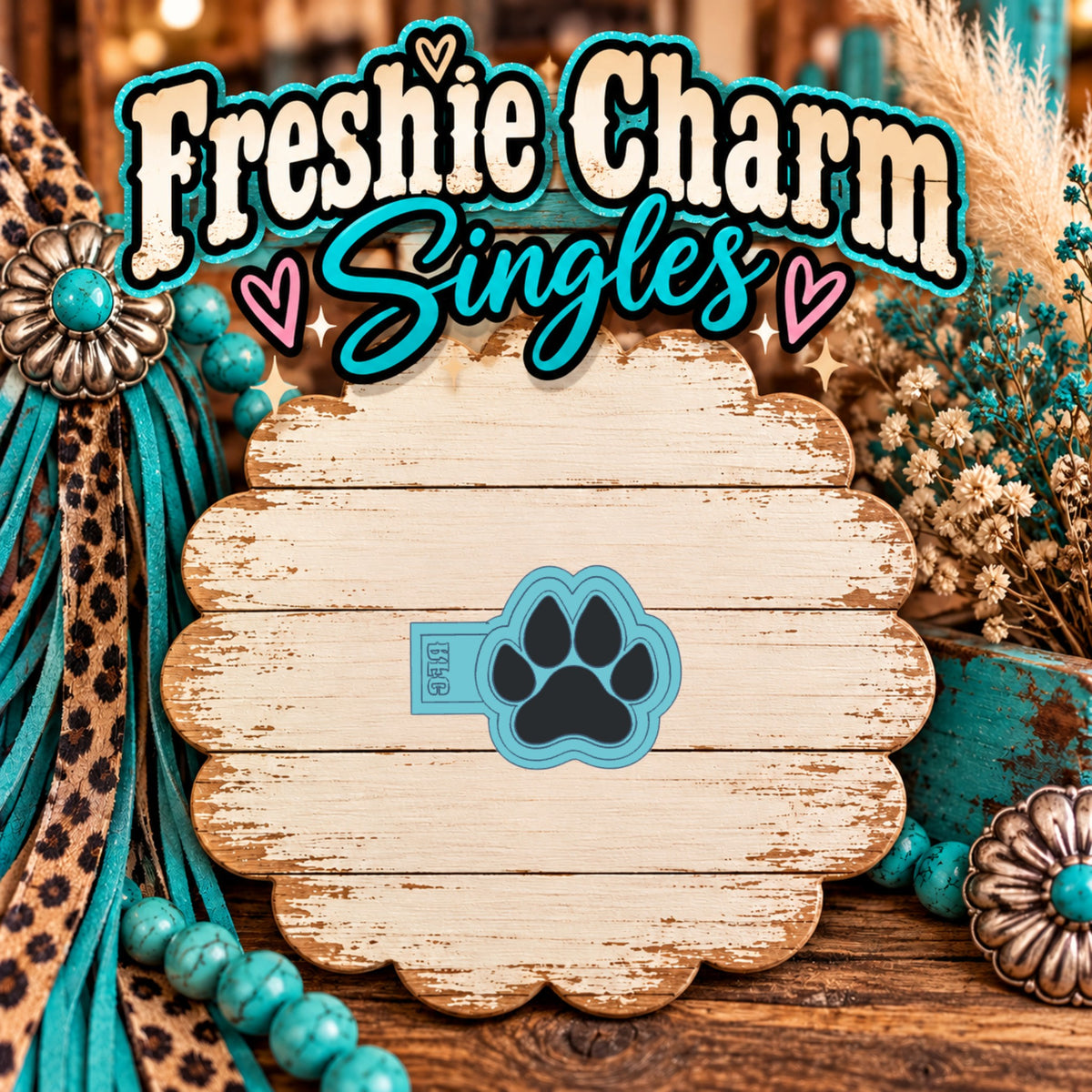 Paw Print - Style 1 | Silicone Freshie Charm Single Mold