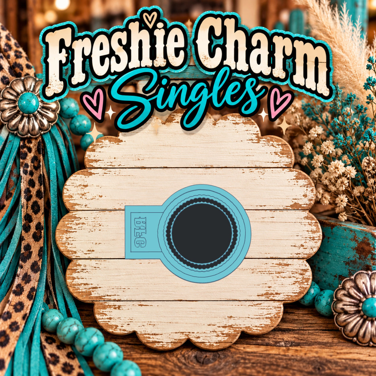 Round Cardstock Photo Frame | Silicone Freshie Charm Single Mold